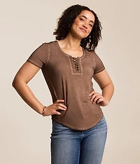 Ayla Lace-Up Top