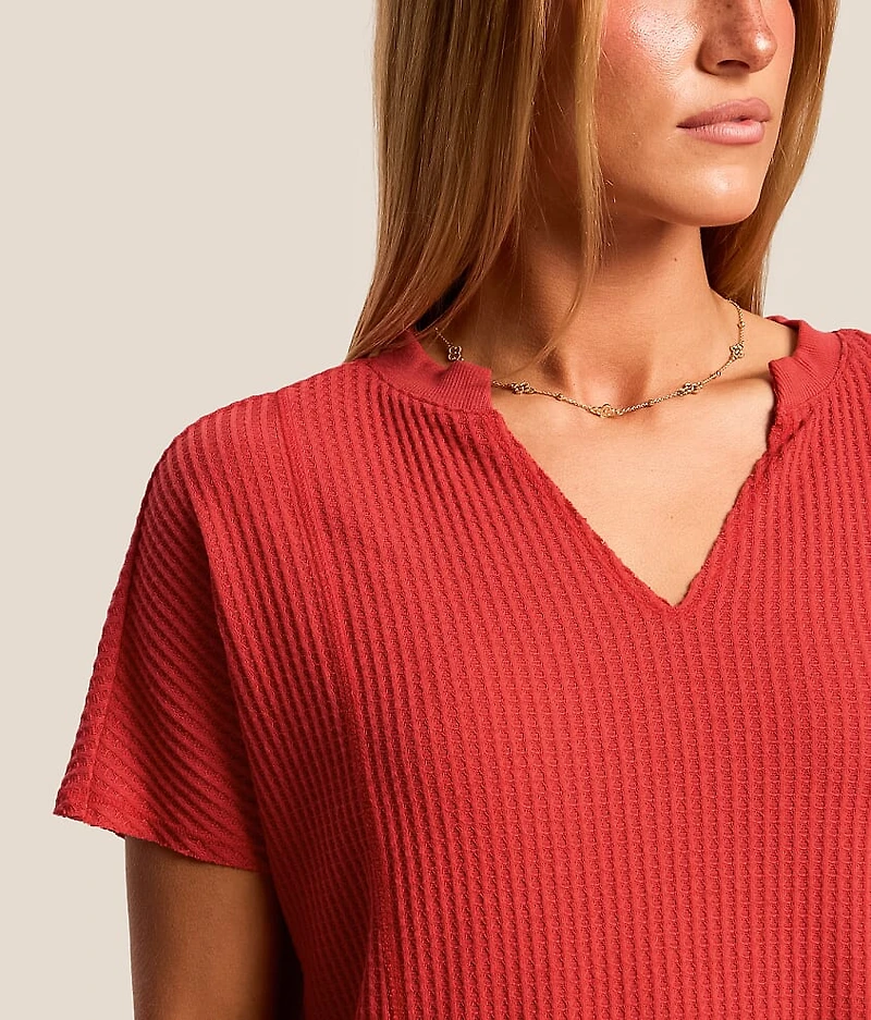 Elliott Waffle Knit Top