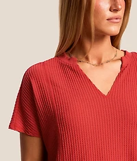 Elliott Waffle Knit Top