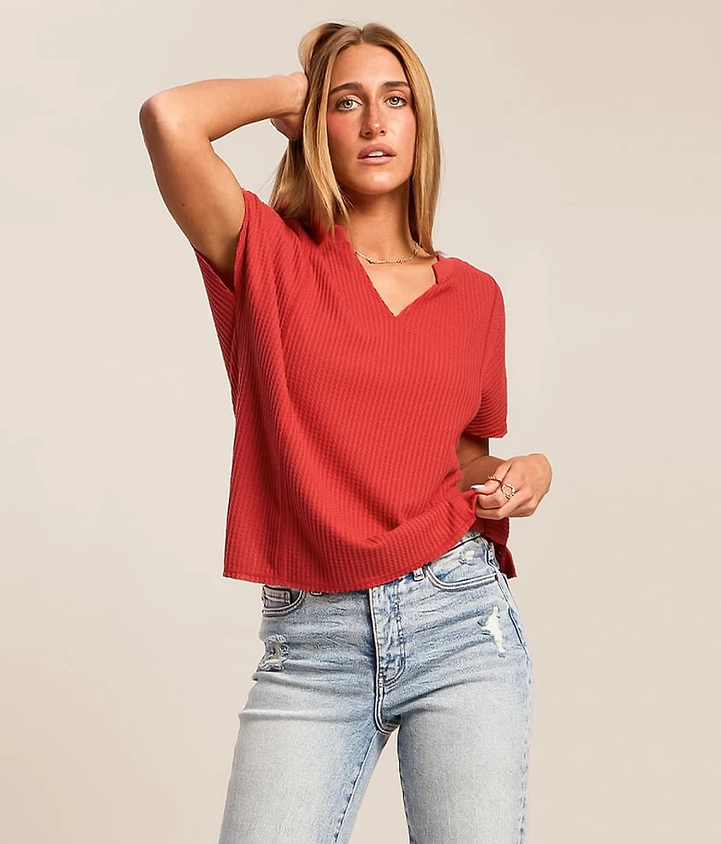 Elliott Waffle Knit Top