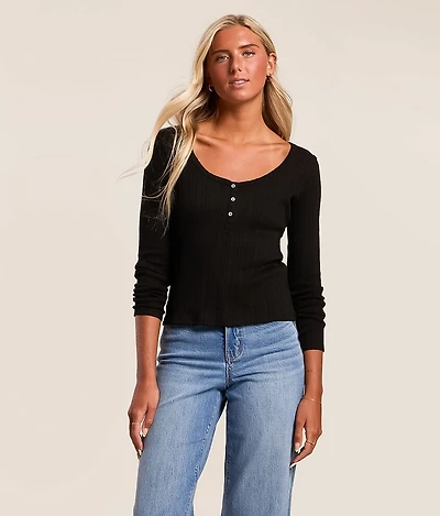 Shay Ribbed Henley