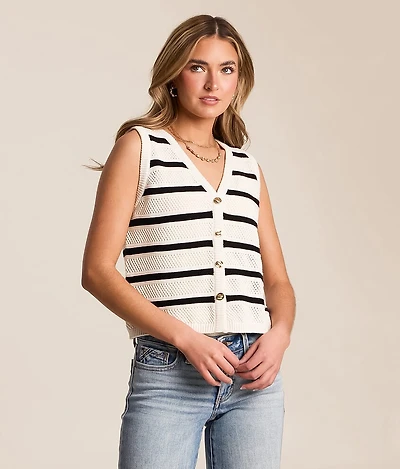 Saylor Cropped Sweater Vest
