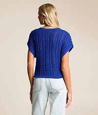 Belly Crochet Cropped Sweater