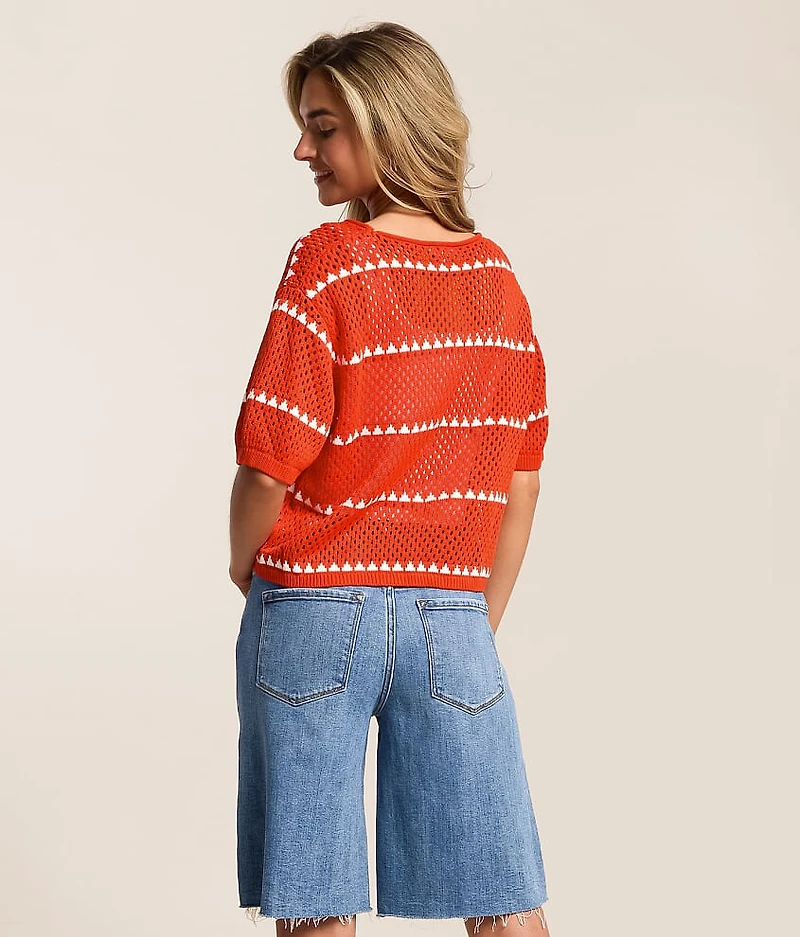 Prado Crochet Cropped Sweater