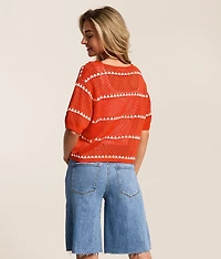 Prado Crochet Cropped Sweater