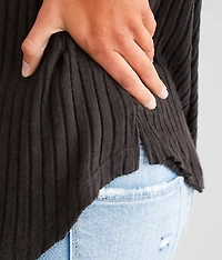 Brushed Rib Knit Top
