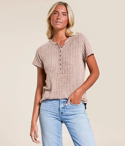 Serena Rib Henley