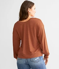 Active Surplice Reversible Top