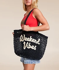 Weekend Vibes Jute Tote