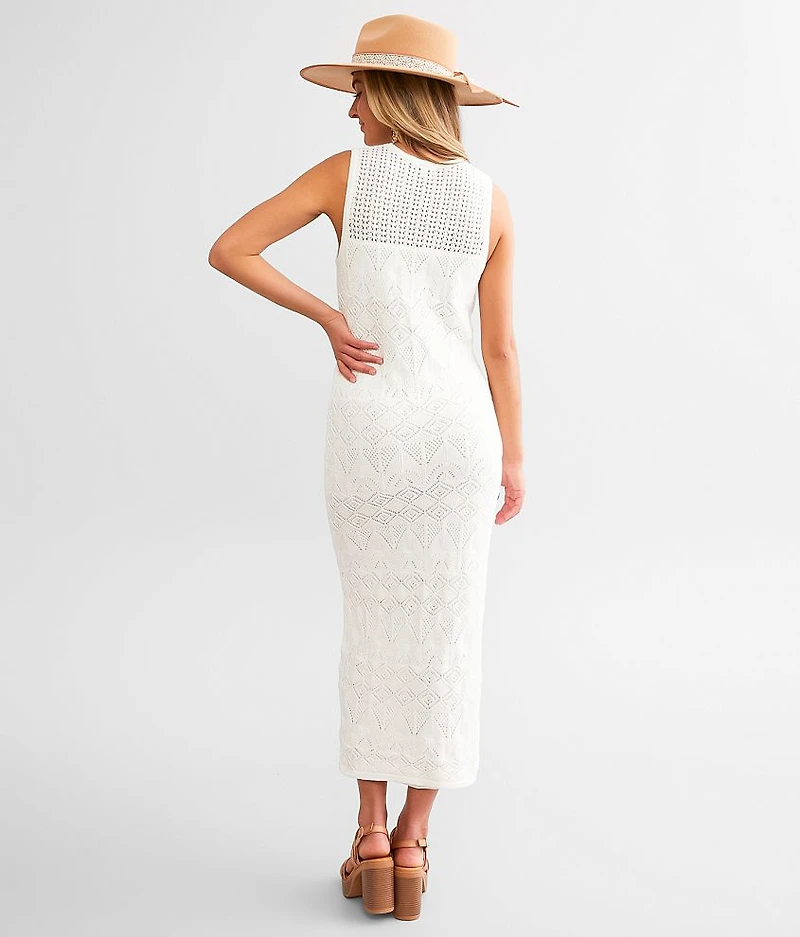 Mallorca Crochet Midi Dress