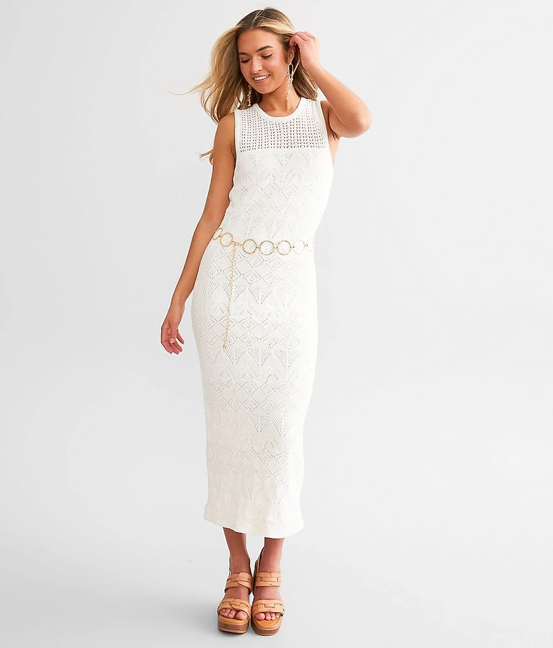 Mallorca Crochet Midi Dress