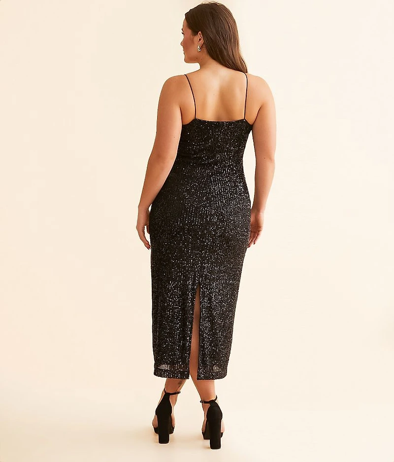 Paulina Sequin Maxi Dress
