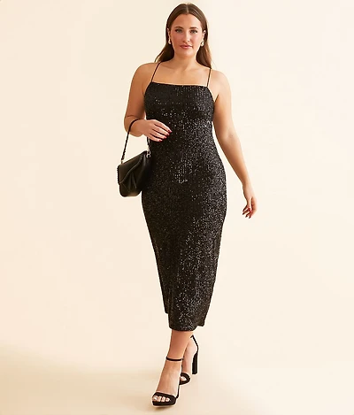 Paulina Sequin Maxi Dress