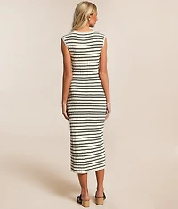 Gisele Striped Midi Dress
