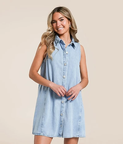 New Day Twill Mini Dress