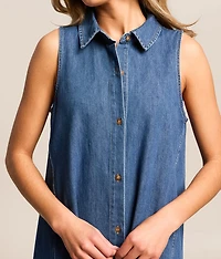 New Day Denim Mini Tank Dress