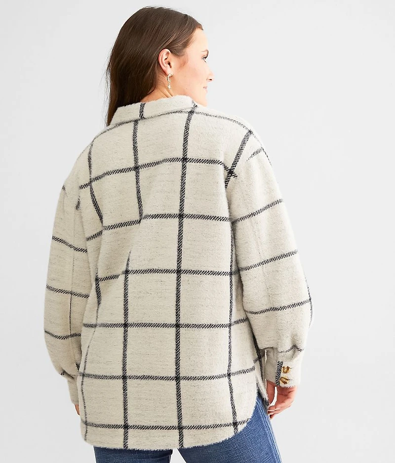 Eyelash Plaid Shacket