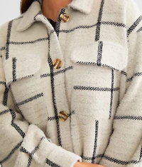 Eyelash Plaid Shacket
