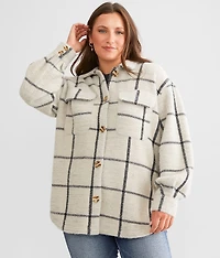 Eyelash Plaid Shacket