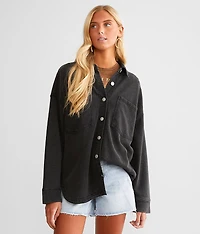 All Day Knit Denim Shirt