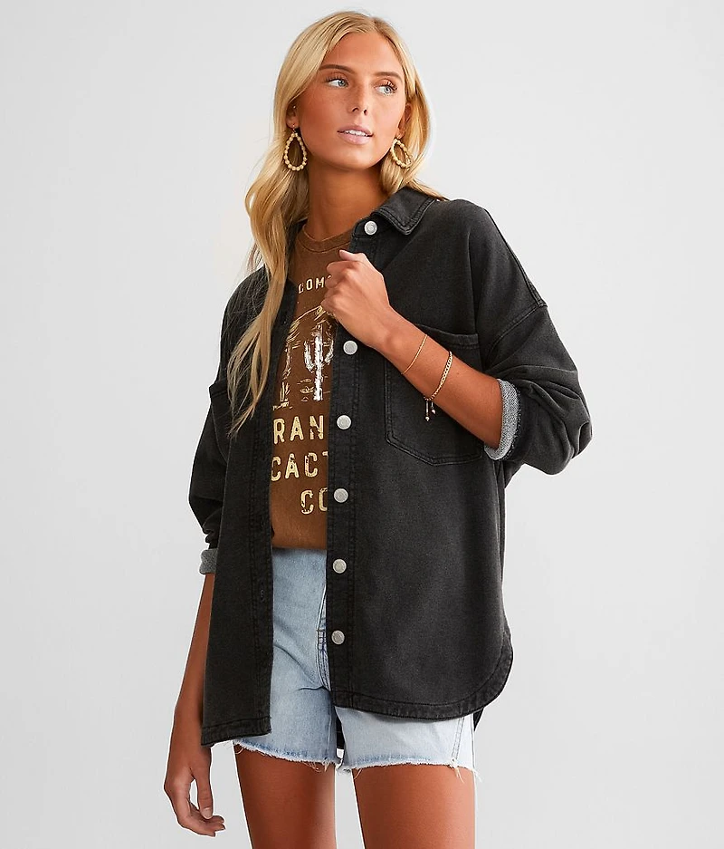 All Day Knit Denim Shirt