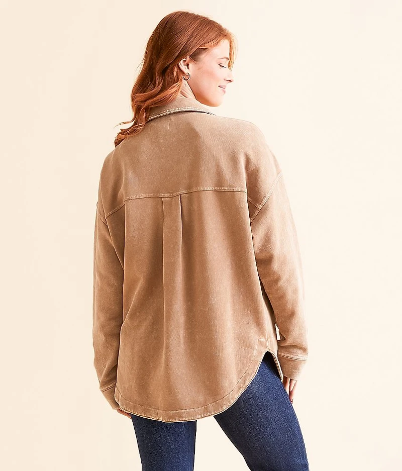 All Day Washed Knit Shacket