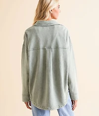 All Day Washed Knit Shacket