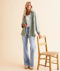 All Day Washed Knit Shacket