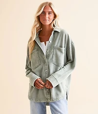 All Day Washed Knit Shacket