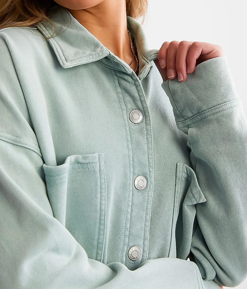 All Day Washed Knit Shacket