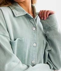 All Day Washed Knit Shacket
