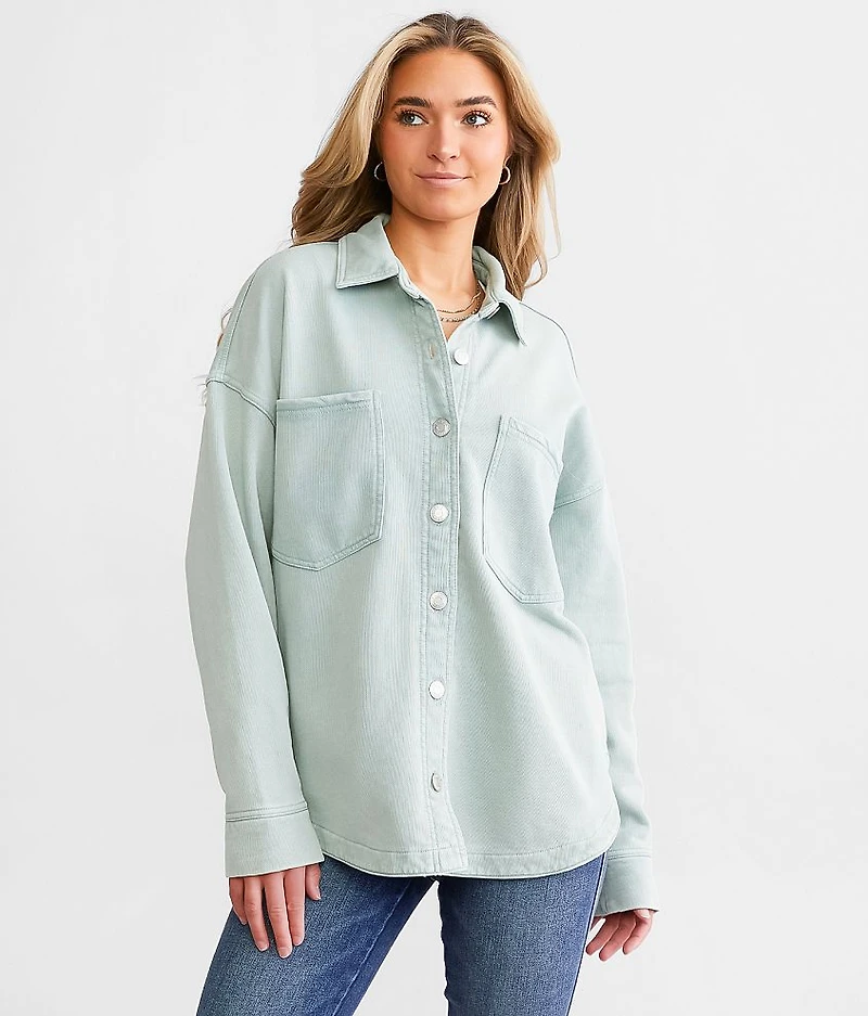 All Day Washed Knit Shacket
