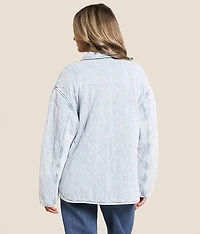 Boulder Quilted Knit Denim Jacket