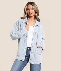 Boulder Quilted Knit Denim Jacket