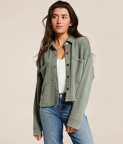 Z Supply All Day Cropped Shacket