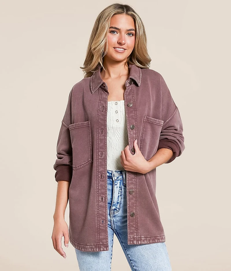 Z Supply All Day Knit Washed Shacket