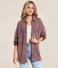 Z Supply All Day Knit Washed Shacket