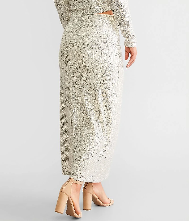 Saturn Sequin Maxi Skirt