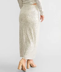 Saturn Sequin Maxi Skirt