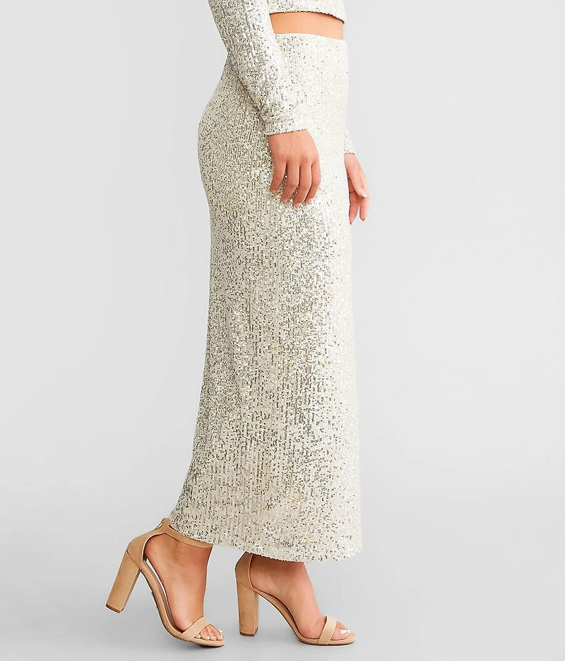 Saturn Sequin Maxi Skirt