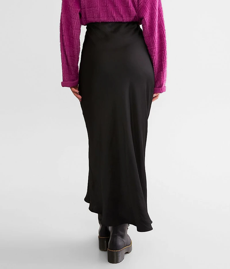 Europa Satin Maxi Skirt