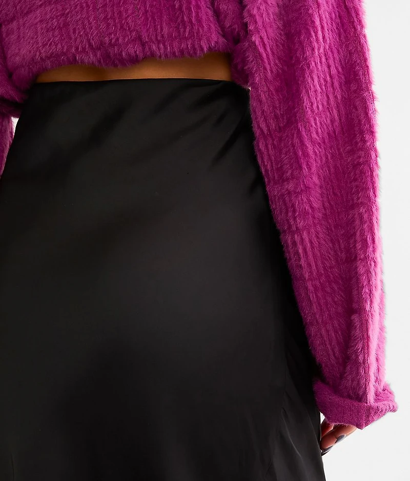Europa Satin Maxi Skirt
