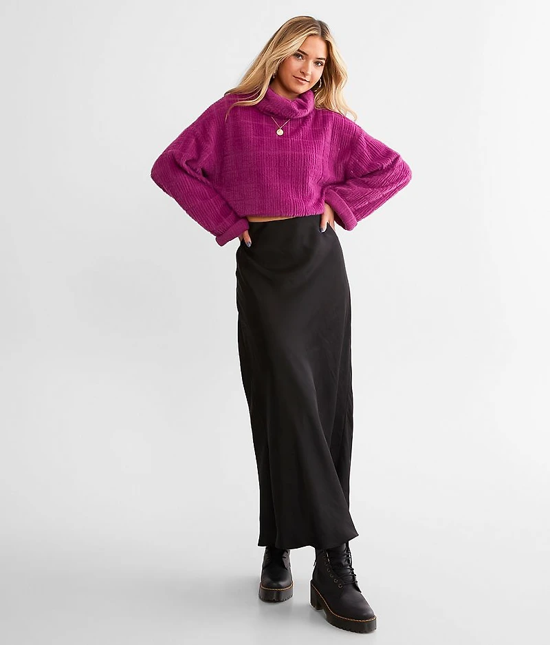 Europa Satin Maxi Skirt