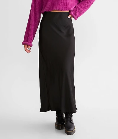 Europa Satin Maxi Skirt