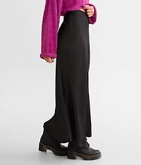 Europa Satin Maxi Skirt
