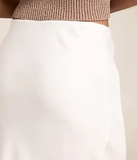 Europa Sheen Midi Skirt