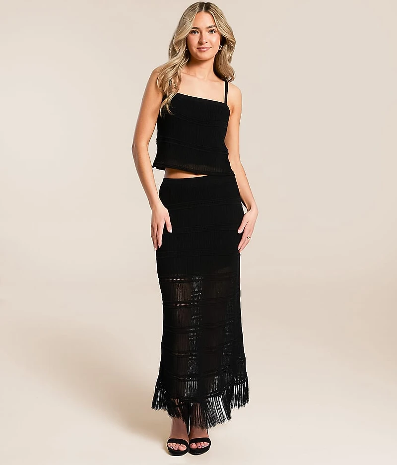 Flynn Fringe Midi Skirt