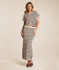 Emori Striped Maxi Skirt