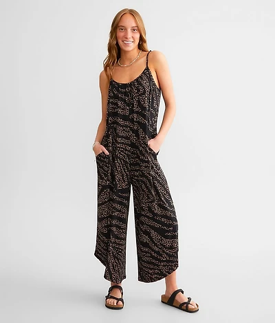 Wild Dot Flared Jumpsuit