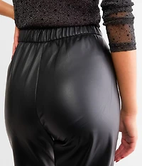 Lenora Faux Leather Jogger